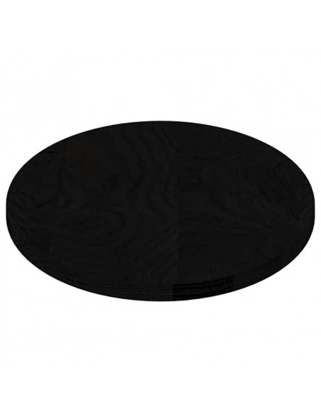 Piano Tavolo Marrone Scuro 80x40x2 cm in Rovere Massello Ovale