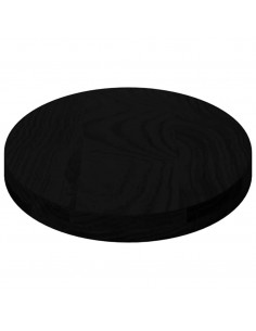 Piano Tavolo Marrone Scuro 80x40x4 cm in Rovere Massello Ovale