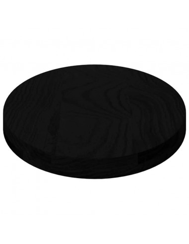 Piano Tavolo Marrone Scuro 80x40x4 cm in Rovere Massello Ovale