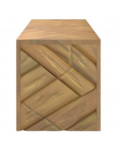 Tavolino da Salotto 110x35x38 cm in Legno Massello di Teak