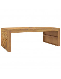 Tavolino da Salotto 110x60x38 cm in Legno Massello di Teak