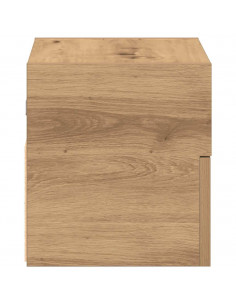 Comodini a Muro 2 pz Rovere Artigianale 45x26x28,5 cm