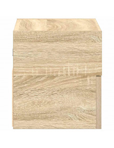 Comodini a Muro 2 pz Rovere Sonoma 45x26x28,5 cm