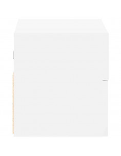 Comodino a Parete Bianco 45x26x28,5 cm