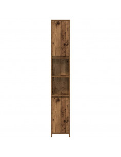 Set Mobili da Bagno 3 pz Legno Antico in Legno Multistrato