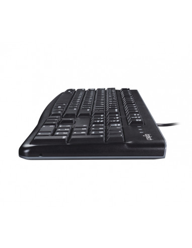 Logitech K120 Corded Keyboard tastiera Ufficio USB QWERTY Inglese UK Nero