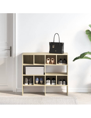 Scarpiere 2 pz Impilabili Rovere Sonoma 89,5x30x40 cm