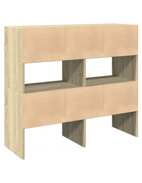 Scarpiere 2 pz Impilabili Rovere Sonoma 89,5x30x40 cm
