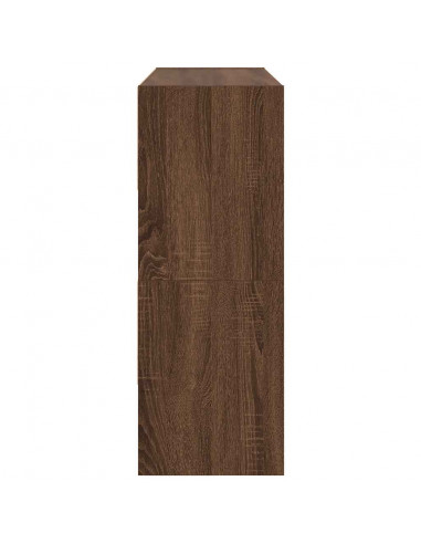 Scarpiere 2 pz Impilabili Rovere Marrone 89,5x30x40 cm