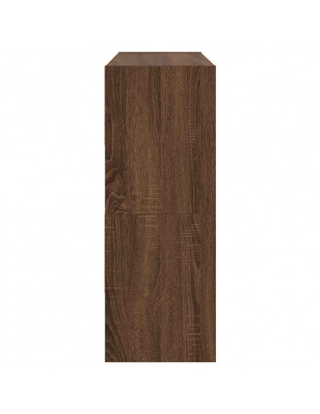 Scarpiere 2 pz Impilabili Rovere Marrone 89,5x30x40 cm