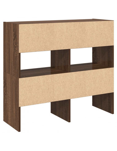 Scarpiere 2 pz Impilabili Rovere Marrone 89,5x30x40 cm