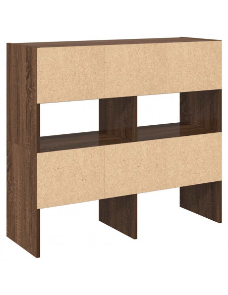 Scarpiere 2 pz Impilabili Rovere Marrone 89,5x30x40 cm