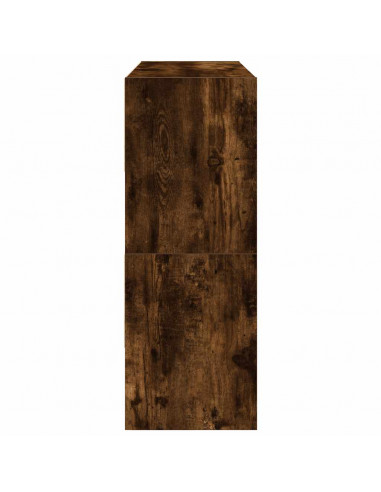 Scarpiere 2 pz Impilabili Rovere Fumo 89,5x30x40 cm