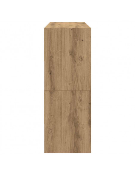Scarpiere 2 pz Impilabili Rovere Artigianale 89,5x30x40 cm