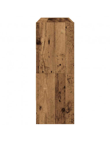 Scarpiere 2 pz Impilabili Legno Antico 89,5x30x40 cm