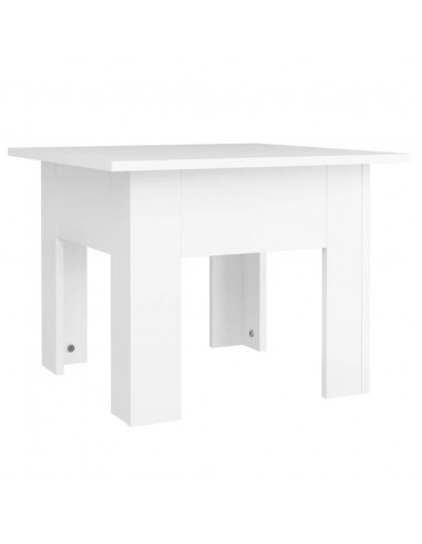Tavolino da Salotto Bianco 55x55x42 cm in Legno Multistrato