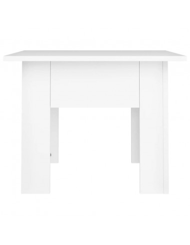Tavolino da Salotto Bianco 55x55x42 cm in Legno Multistrato