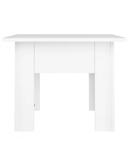 Tavolino da Salotto Bianco 55x55x42 cm in Legno Multistrato