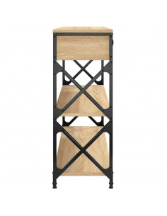 Tavolo Consolle Rovere Sonoma 100x28x75 cm in Legno Multistrato 2