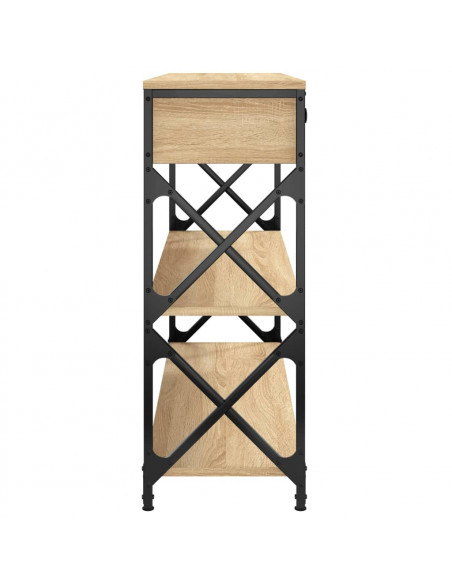Tavolo Consolle Rovere Sonoma 100x28x75 cm in Legno Multistrato