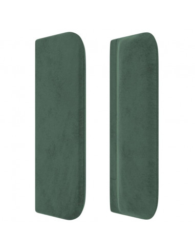 Testiera ad Orecchio Verde Scuro 93x16x78/88 cm in Velluto