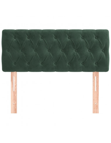Testiera Verde scuro 90x7x78/88 cm in Velluto