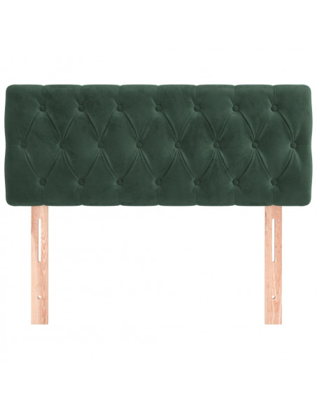 Testiera Verde scuro 90x7x78/88 cm in Velluto