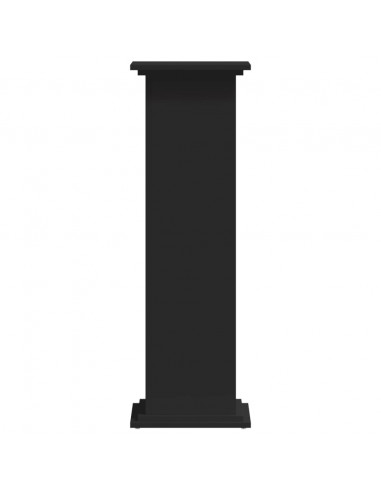 Supporto per Piante Nero 33x33x100 cm in Truciolare