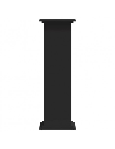 Supporto per Piante Nero 33x33x100 cm in Truciolare