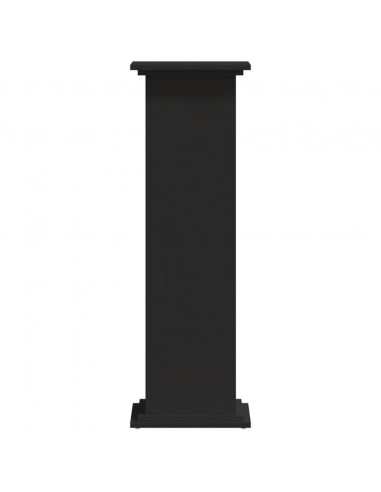 Supporto per Piante Nero 33x33x100 cm in Truciolare