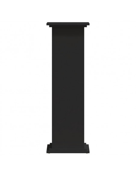 Supporto per Piante Nero 33x33x100 cm in Truciolare