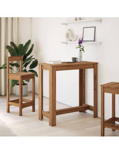 Tavolo Bar Rovere Artigianale 102x50x103,5 cm Legno Multistrato