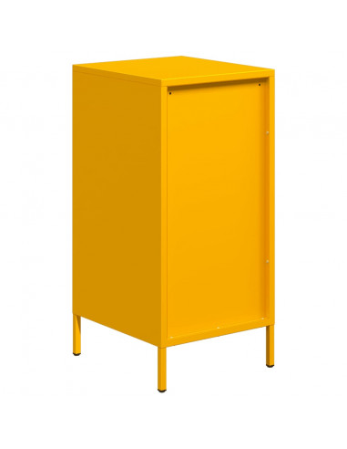 Credenza Giallo Senape 35x39x73,5 cm Acciaio Laminato a Freddo