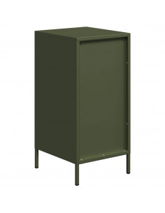 Credenza Verde Oliva 35x39x73,5 cm in Acciaio Laminato a Freddo 2