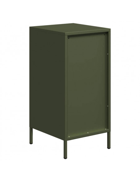 Credenza Verde Oliva 35x39x73,5 cm in Acciaio Laminato a Freddo