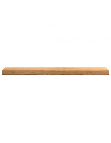 Davanzali 2 pz Marrone Chiaro 100x15x2 cm Legno Massello Rovere