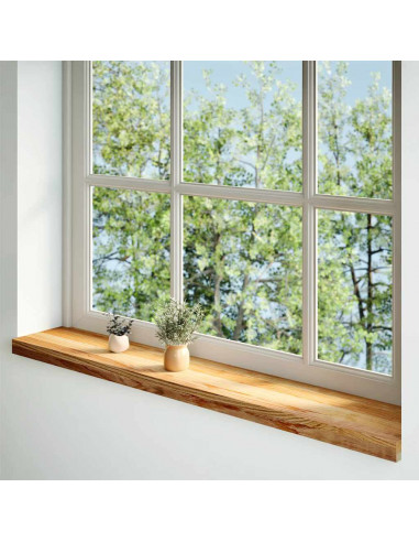 Davanzali 2 pz Marrone Chiaro 110x20x2cm Legno Massello Rovere