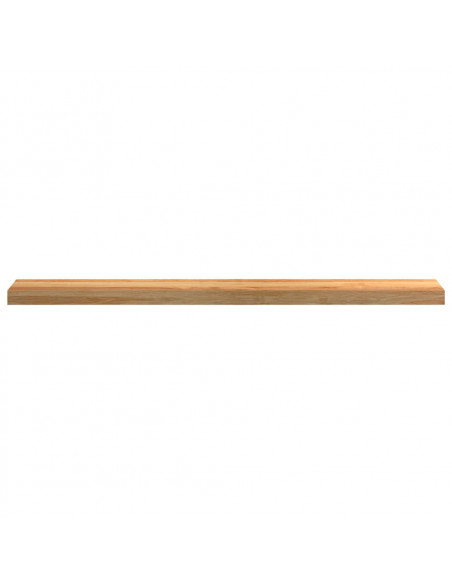 Davanzali 2 pz Marrone Chiaro 120x15x2 cm Legno Massello Rovere