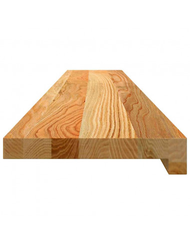 Davanzali 2 pz Marrone Chiaro 120x20x2cm Legno Massello Rovere