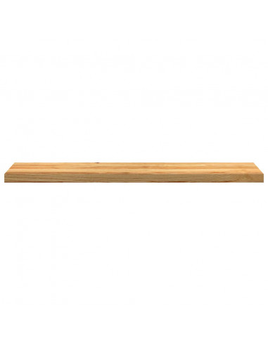 Davanzali 2 pz Marrone Chiaro 120x25x2cm Legno Massello Rovere