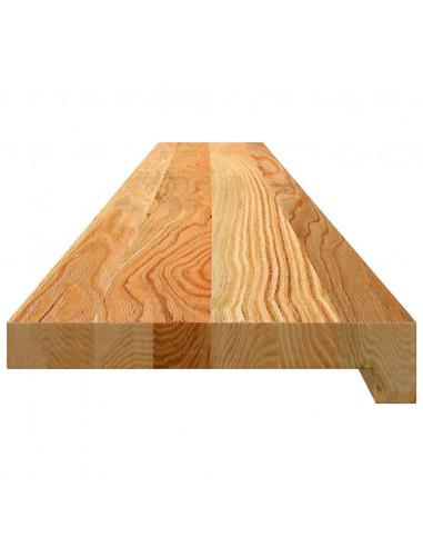 Davanzali 2 pz Marrone Chiaro 140x20x2cm Legno Massello Rovere