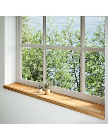 Davanzali 2 pz Marrone Chiaro 160x25x2cm Legno Massello Rovere