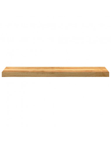 Davanzali 2 pz Marrone Chiaro 90x20x2 cm Legno Massello Rovere