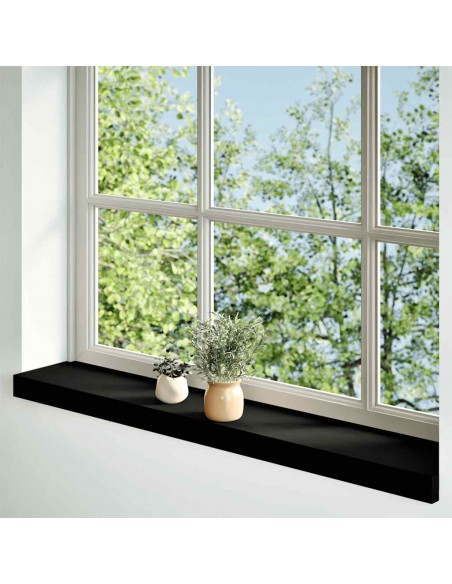 Davanzali 2 pz Marrone Scuro 100x15x2 cm Legno Massello Rovere