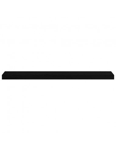 Davanzali 2 pz Marrone Scuro 100x15x2 cm Legno Massello Rovere