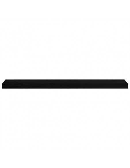 Davanzali 2 pz Marrone Scuro 100x15x2 cm Legno Massello Rovere