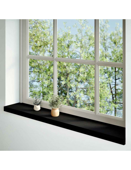 Davanzali 2 pz Marrone Scuro 110x20x2 cm Legno Massello Rovere