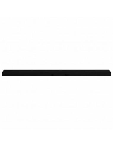 Davanzali 2 pz Marrone Scuro 120x15x2 cm Legno Massello Rovere