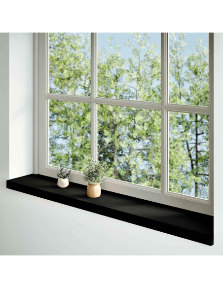 Davanzali 2 pz Marrone Scuro 120x20x2 cm Legno Massello Rovere