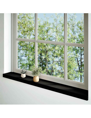 Davanzali 2 pz Marrone Scuro 140x15x2 cm Legno Massello Rovere